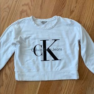 CALVIN KLEIN JEANS CROPPED SWEATER